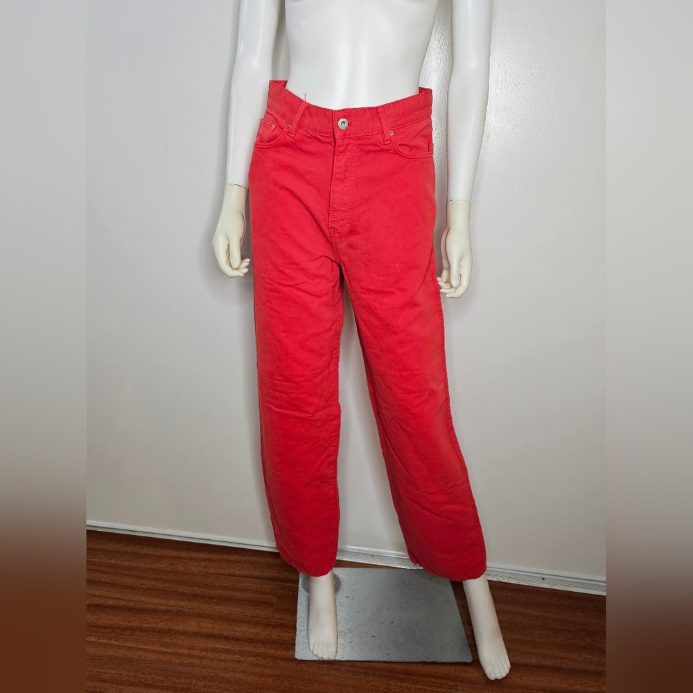 VTG Stan Ray Painter Pants Red High-Waisted Pants 100% Cotton Size 2